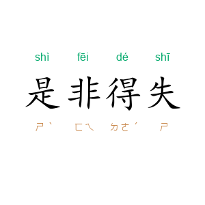 是非得失