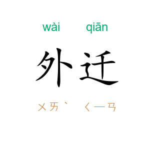 外迁
