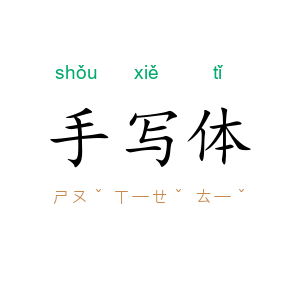 手写体