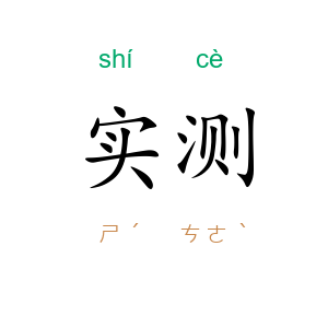 实测