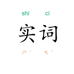 实词