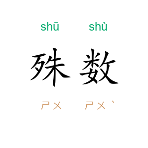 殊数