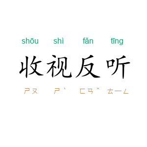 收视反听