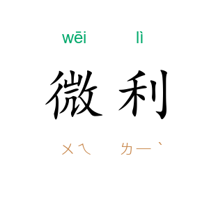 微利
