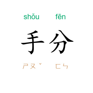 手分