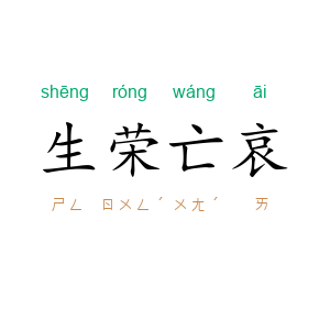 生荣亡哀