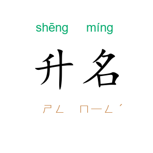 升名