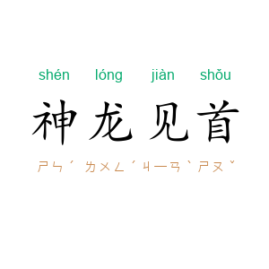 神龙见首