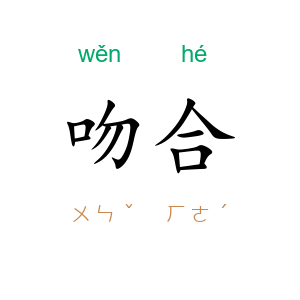 吻合