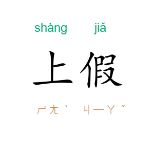 上假