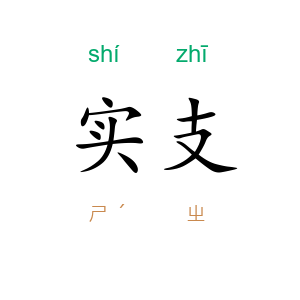 实支