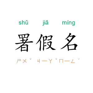 署假名