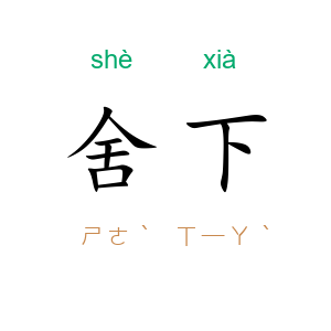 舍下