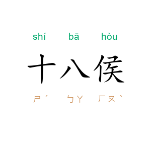 十八侯