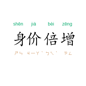 身价倍增