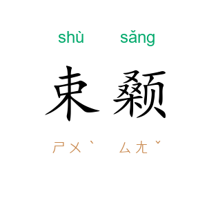 束颡