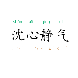 沈心静气
