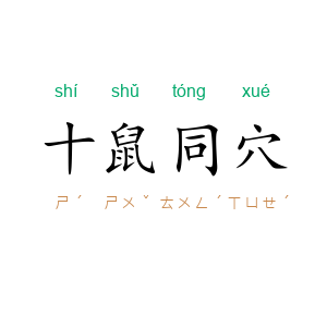 十鼠同穴
