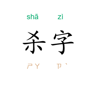 杀字