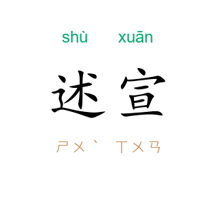 述宣