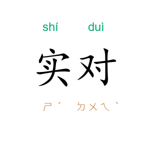 实对