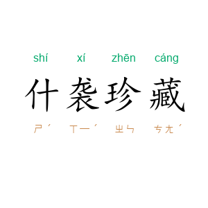 什袭珍藏