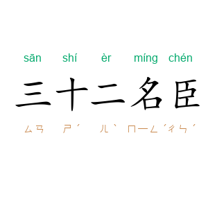 三十二名臣