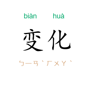 变化