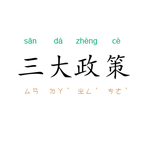 三大政策