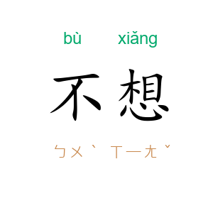 不想
