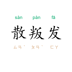 散叛发
