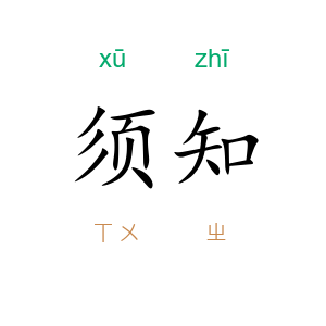 须知