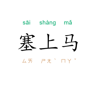 塞上马