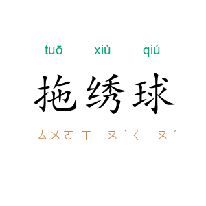 拖绣球