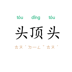 头顶头