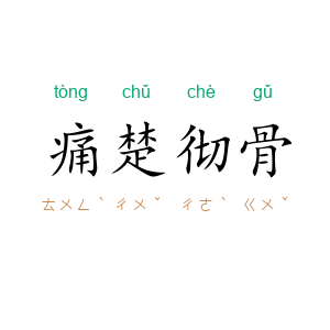 痛楚彻骨