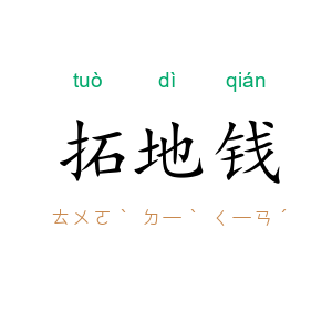 拓地钱