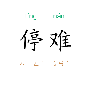 停难