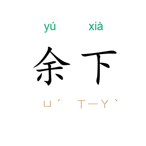 余下