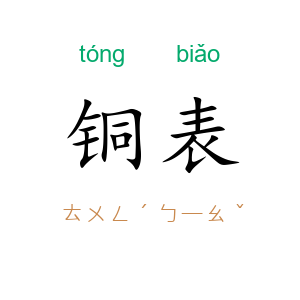 铜表