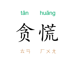 贪慌