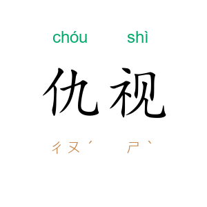 仇视