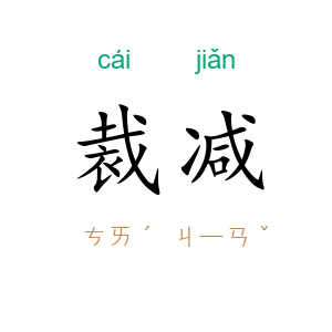 裁减