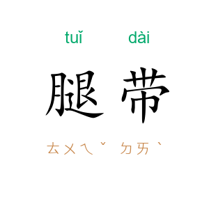 腿带
