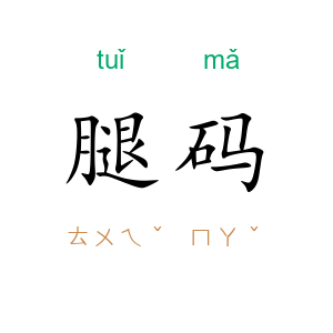 腿码