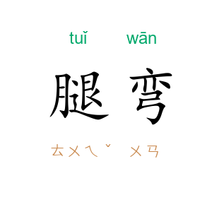 腿弯