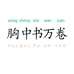 胸中书万卷