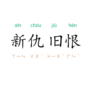 新仇旧恨