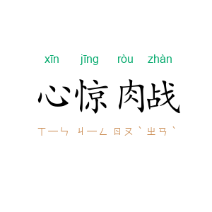 心惊肉战