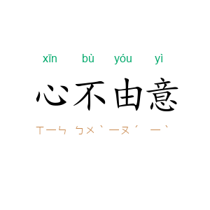 心不由意